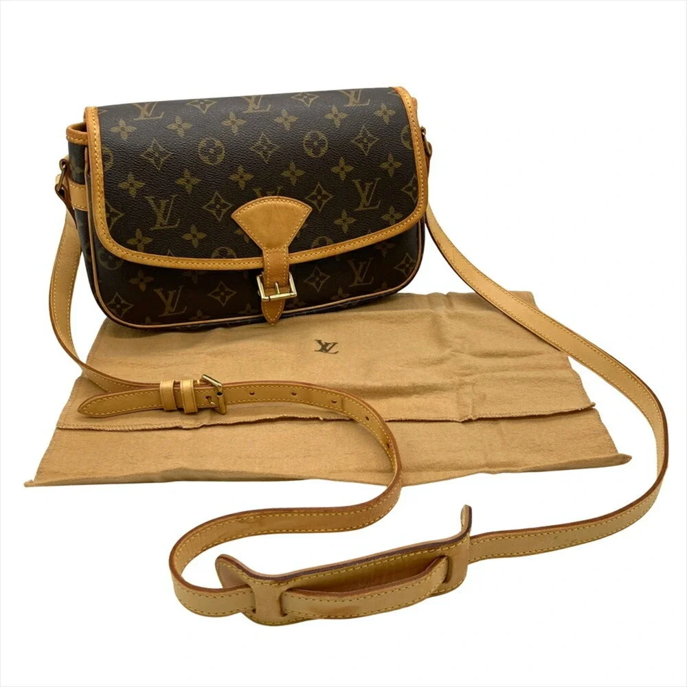LOUIS VUITTON Brown Monogram Canvas Shoulder Bag